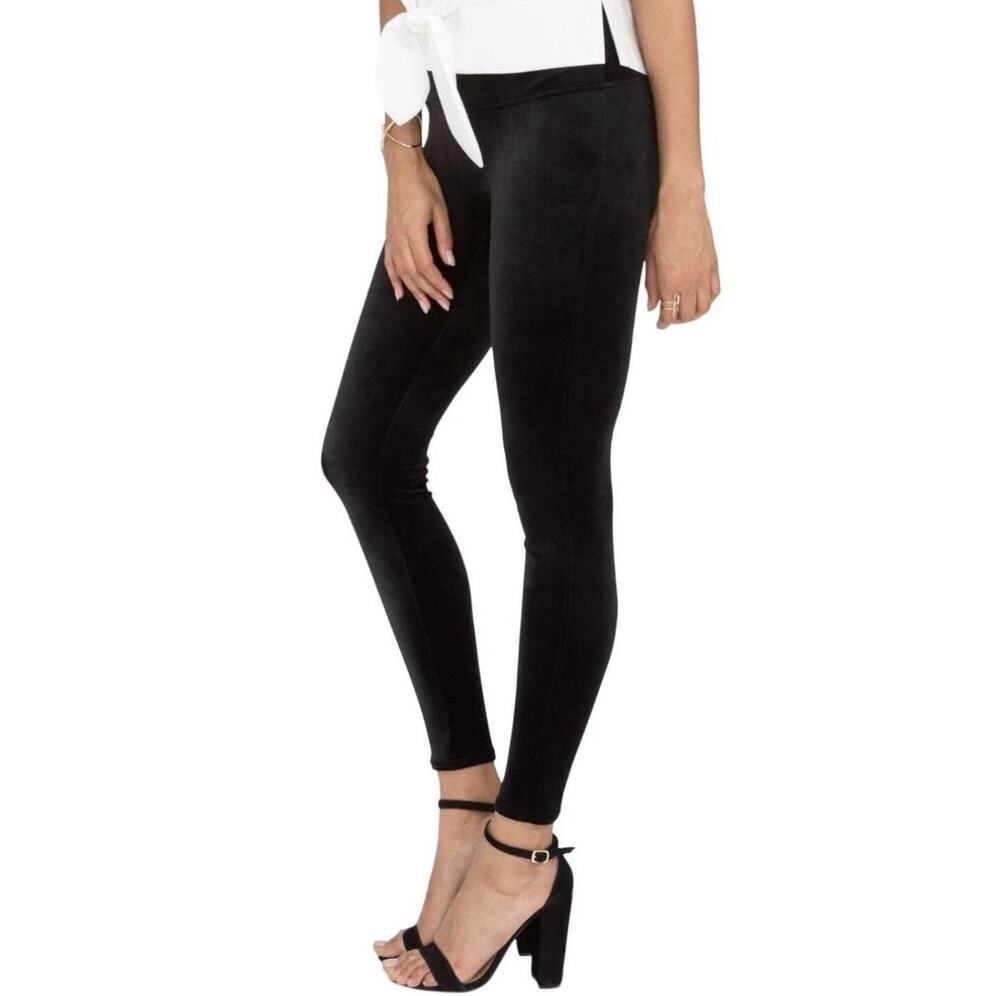 SPANX Velvet Leggings Women Large Black High Rise Shaping Plush Lined Pants NWT
